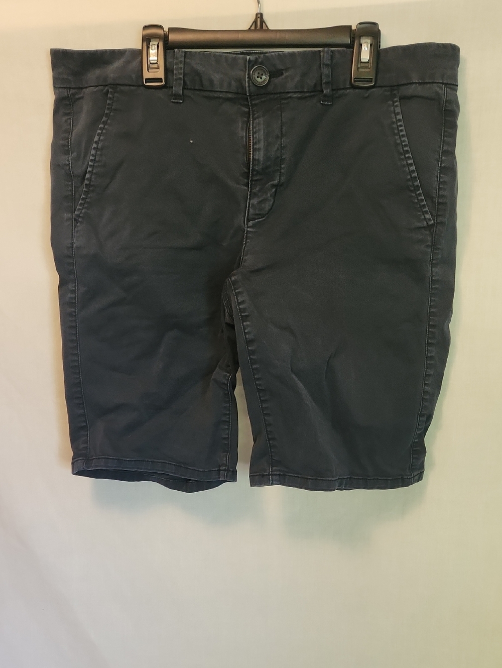 American Eagle Outfitters Dark Navy Cotton Bermuda Shorts